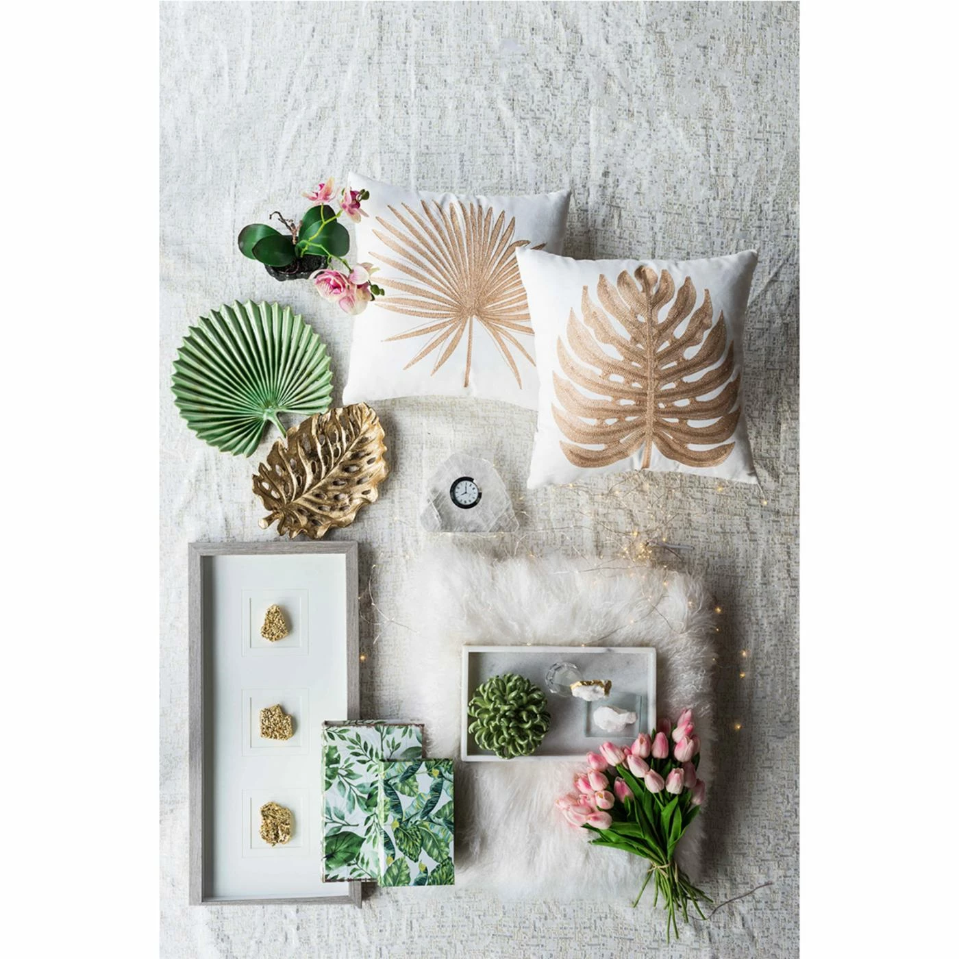 Coupon ๐ A & B Home Decorative Book Boxes A & B Home Botanical Green And White Book Boxes - Set Of 2 ๐ - Image 2