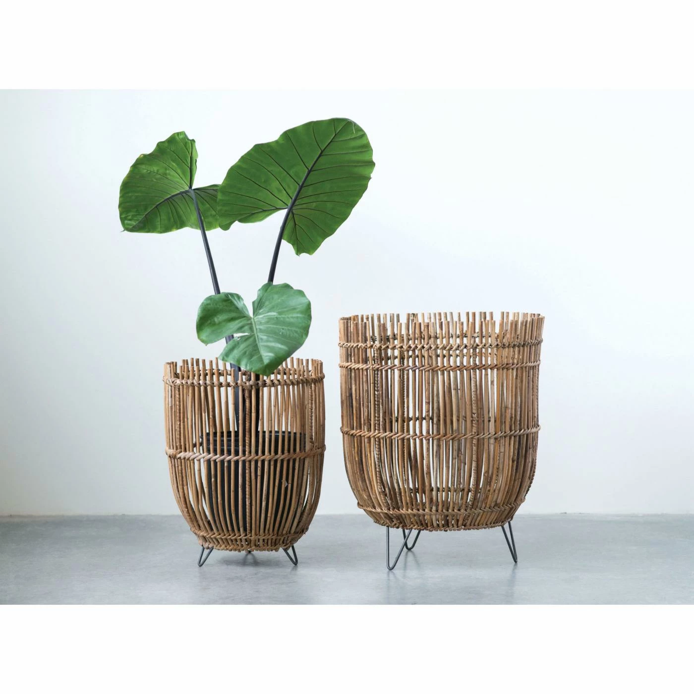 Promo β Basket Sets 3R Studios Round Arurog Baskets With Metal Hairpin Feet - Set Of 2 β€οΈ - Image 2
