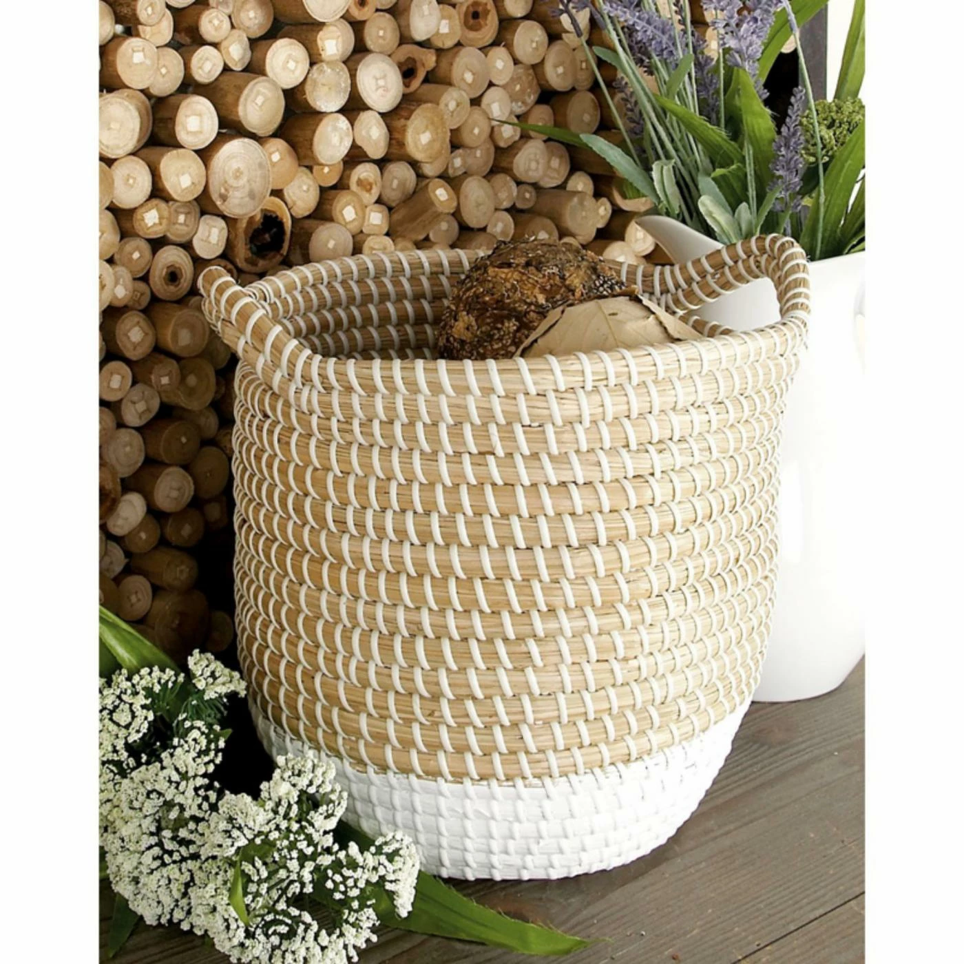 New ๐ฅฐ Basket Sets DecMode Charming Seagrass Basket - Set Of 3 ๐ - Image 2