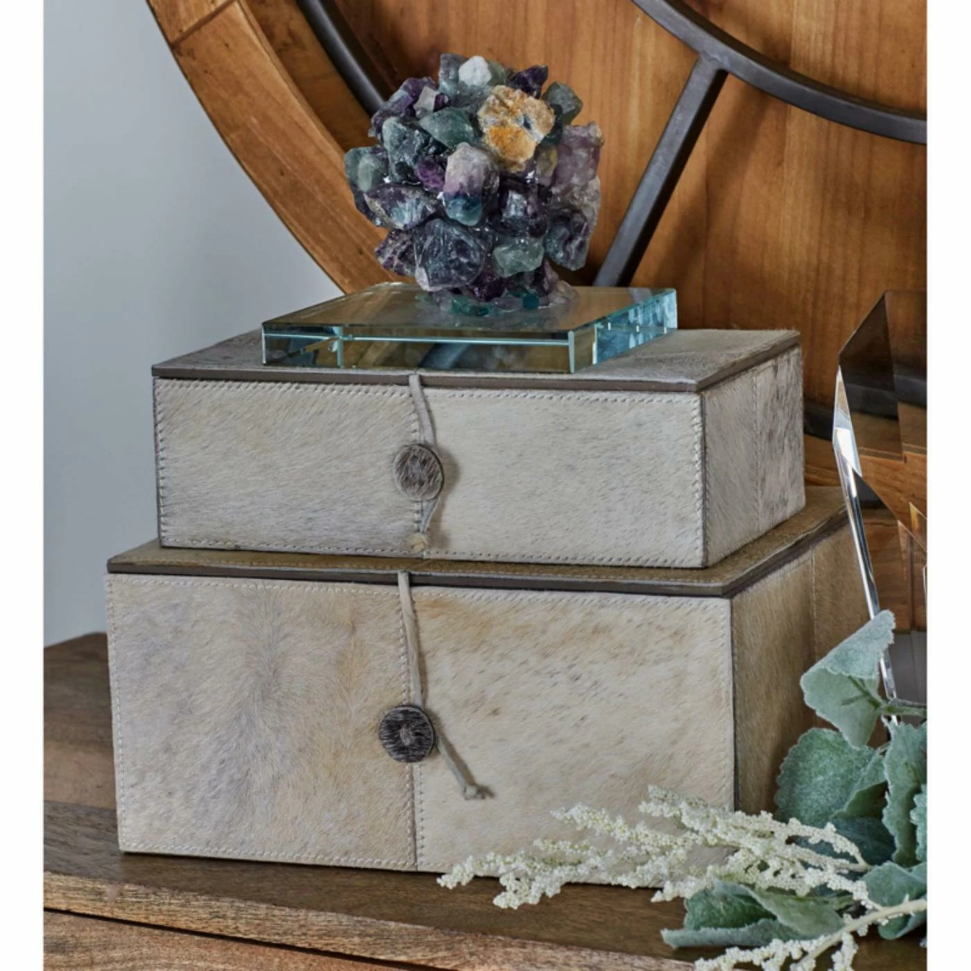 Top 10 π― Decorative Storage Boxes DecMode Natural Wood Decorative Box - Set Of 2 π - Image 2