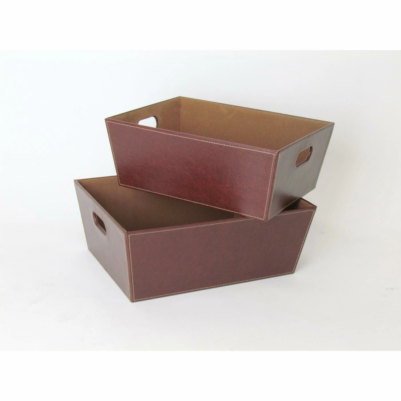 Outlet 🥰 Decorative Storage Baskets Wayborn Faux Leather Magazine Tray 🔥 - Image 2