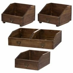 Hot Sale ๐ A & B Home Decorative Storage Boxes A & B Home Amell Storage Boxes - Set Of 4 ๐