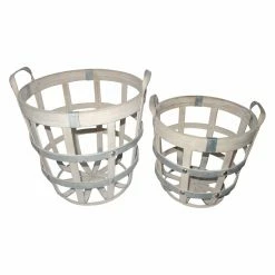 Best Pirce 😉 A & B Home Basket Sets A & B Home Round Woven Baskets - Set Of 2 😉