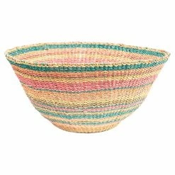 Cheapest 👍 Sprinkle & Bloom Decorative Storage Baskets Sprinkle & Bloom Abaca Multicolor Stripes Decorative Basket 😀