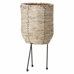 Best reviews of ✔️ Sprinkle & Bloom Decorative Storage Baskets Sprinkle & Bloom Beige Corn Rope Decorative Basket With Metal Legs 🎁
