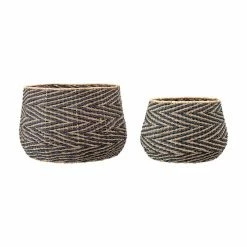 Coupon ๐ Sprinkle & Bloom Basket Sets 2 Piece Handwoven Chevron Patterned Seagrass Basket Set By Sprinkle & Bloom ๐