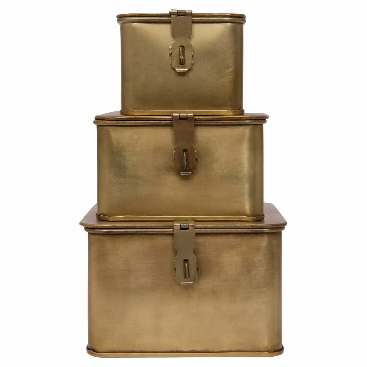 Deals π Decorative Storage Boxes 3R Studios Square Decorative Metal Boxes - Set Of 3 β¨