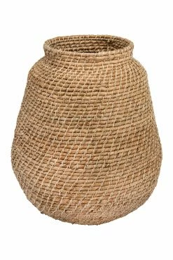 Cheap ✔️ Decorative Storage Baskets 3R Studios Small Handwoven Cattail Basket 💯