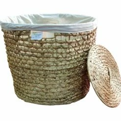 Cheap 🌟 Decorative Storage Baskets Northlight Natural Water Hyacinth Braided Basket ⭐