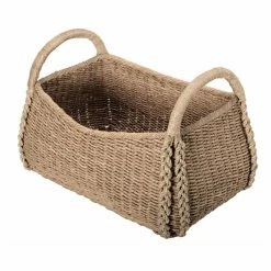 Best deal 😀 Decorative Storage Baskets KOUBOO Large Rectangular Handwoven Chunky Seagrass Basket ⌛