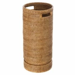 Wholesale ✔️ Decorative Storage Baskets KOUBOO La Jolla Handwoven Tall Rattan Storage Basket With Water Catch 😍
