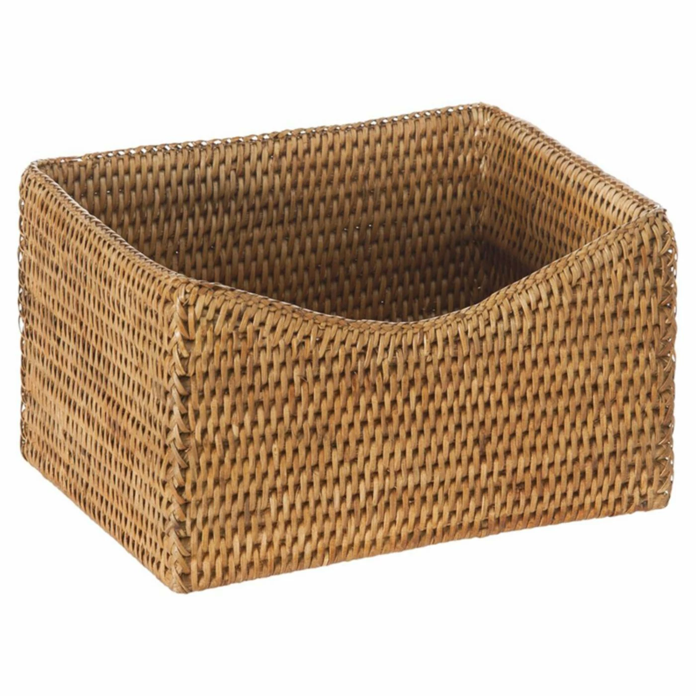 Cheapest 🛒 Decorative Storage Baskets KOUBOO La Jolla Handwoven Rattan Shelf Storage Basket ✨