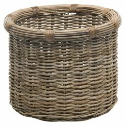 New 👍 Decorative Storage Baskets KOUBOO Kobo Rattan Log Round Storage Basket ⭐