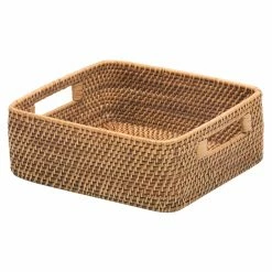 Best reviews of 👍 Decorative Storage Baskets KOUBOO Laguna Rattan Shelf Storage Basket 🤩
