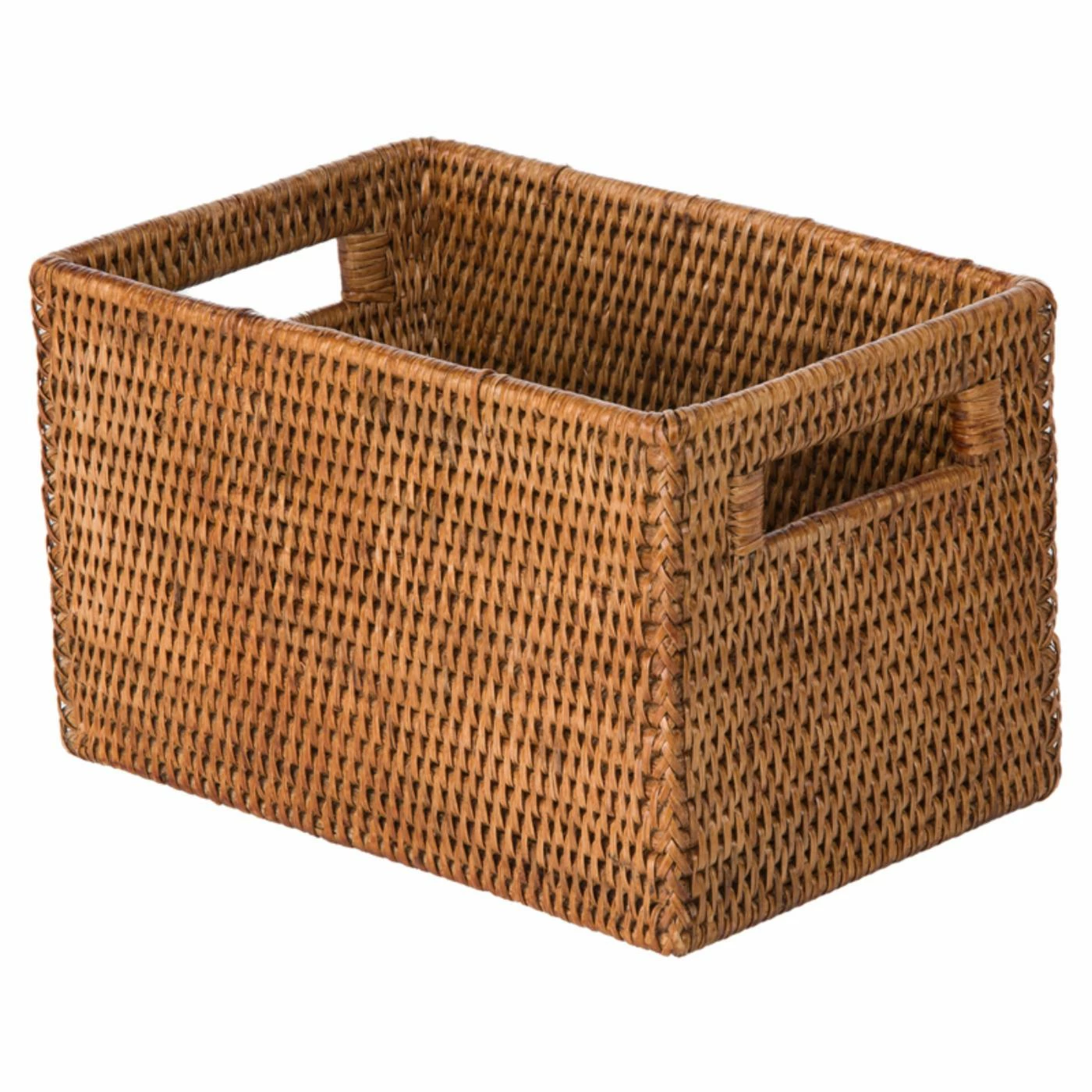Discount โญ Decorative Storage Baskets KOUBOO La Jolla Rattan Shelf Basket With Handles โ