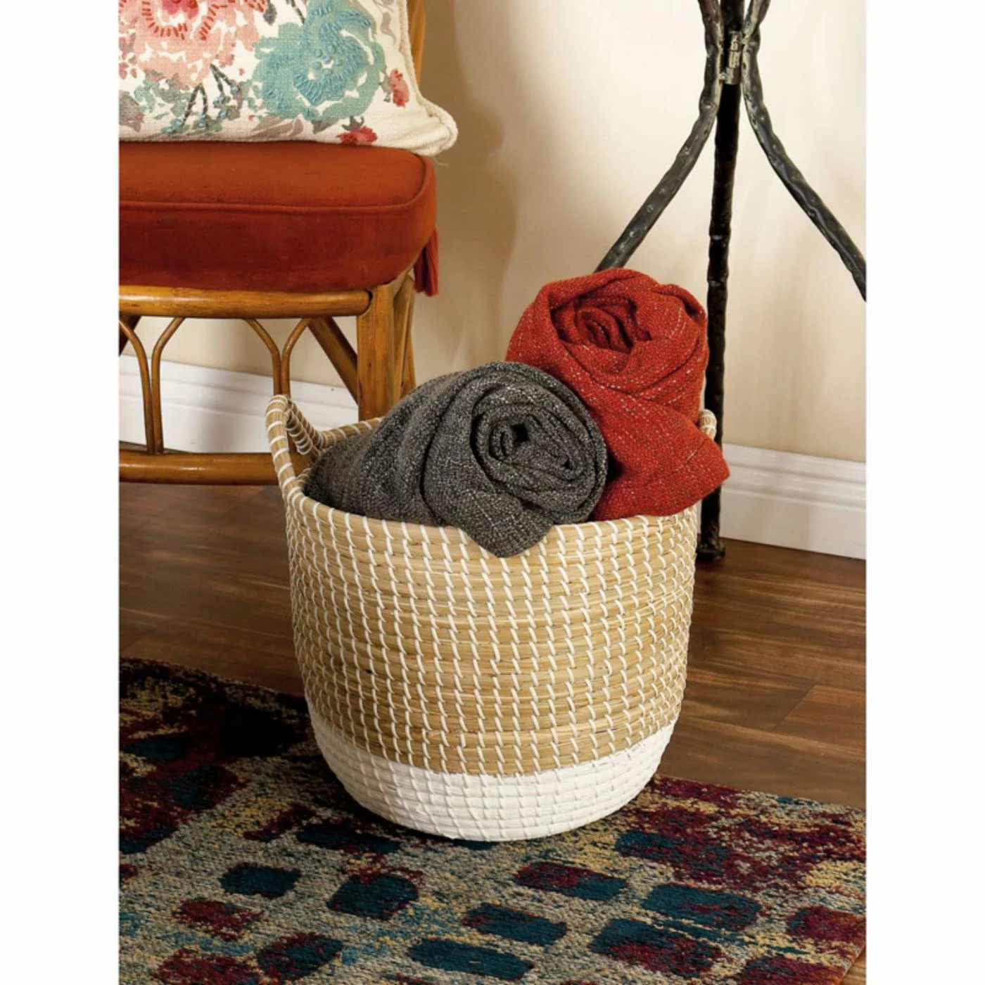 New ๐ฅฐ Basket Sets DecMode Charming Seagrass Basket - Set Of 3 ๐