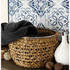 Deals ๐ฅฐ Basket Sets DecMode Round Sea Grass Basket - Set Of 3 โค๏ธ