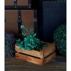 Coupon 🔥 Decorative Crates DecMode Wood Slat Storage Crate - Set Of 4 💯