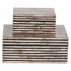 Best Pirce 🎉 Decorative Storage Boxes DecMode Decorative Box - Set Of 2 😍