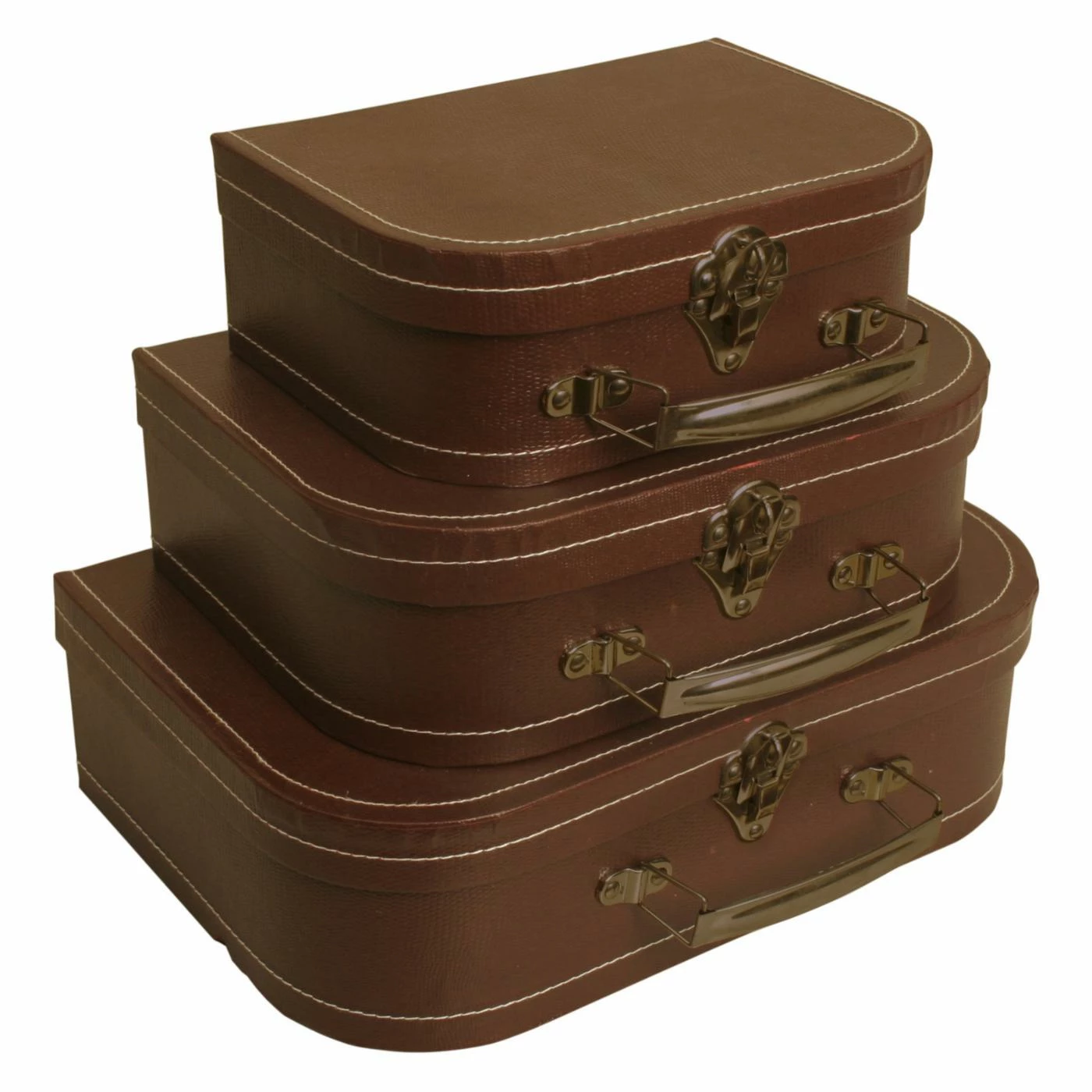 Flash Sale ⭐ Decorative Storage Boxes Wald Import Decorative Suitcase - Set Of 3 ❤️