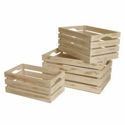 Best reviews of ⌛ Decorative Crates Wald Import White Washed Storage Decorative Basket - Set Of 3 🌟