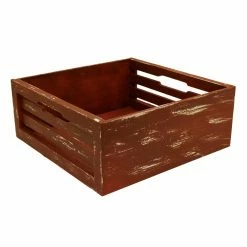 Cheap 😍 Decorative Crates Wald Import Decorative Basket - Antique Red 🎉