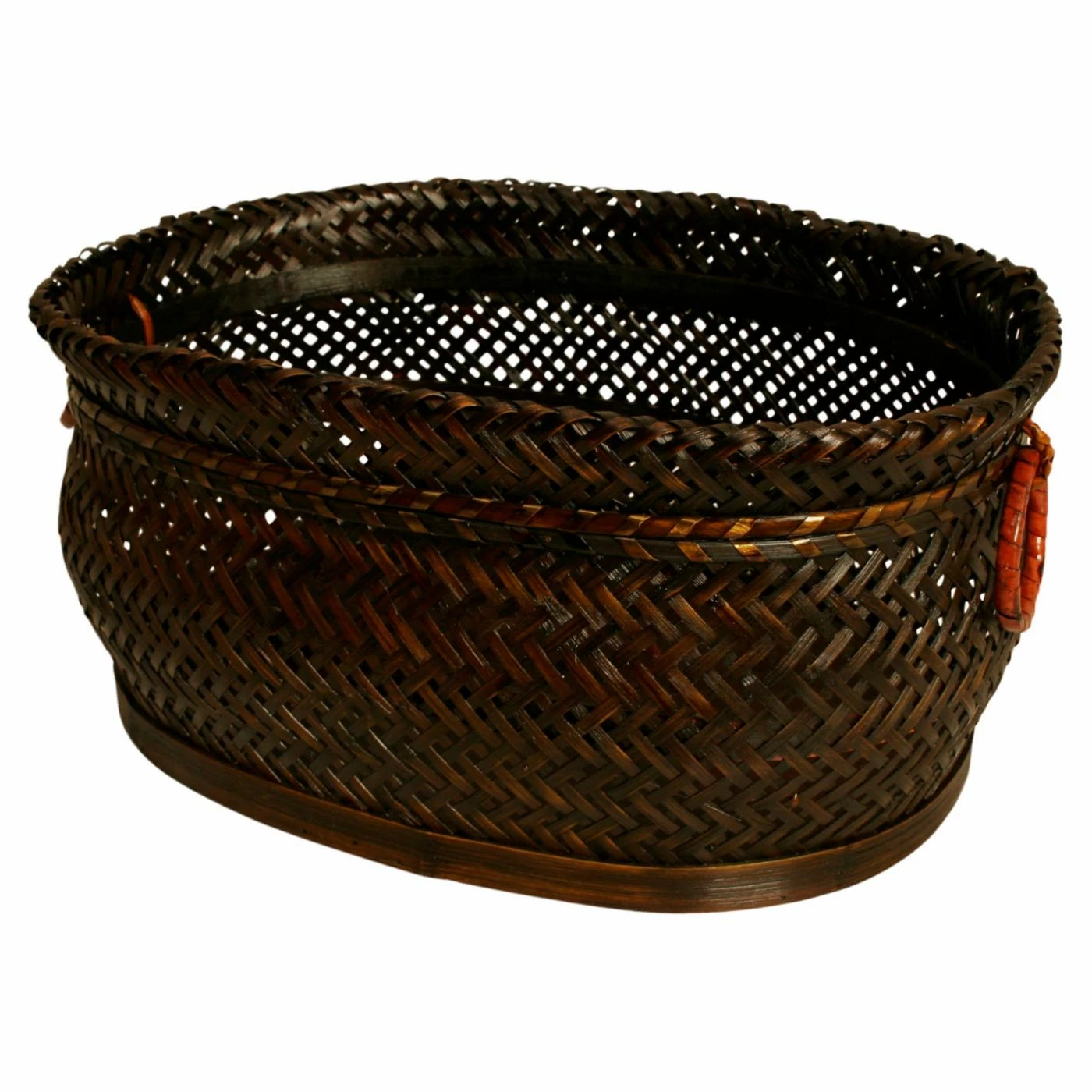 Top 10 ๐ Decorative Storage Baskets Wald Import Oval Bamboo Herringbone Weave Basket ๐