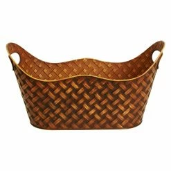 Discount ❤️ Decorative Storage Baskets Wald Import Bronze Metal Bin 😉