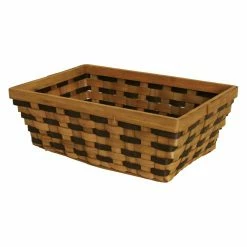 New 🎁 Decorative Storage Baskets Wald Import Toscana Wood Chip Basket 🌟