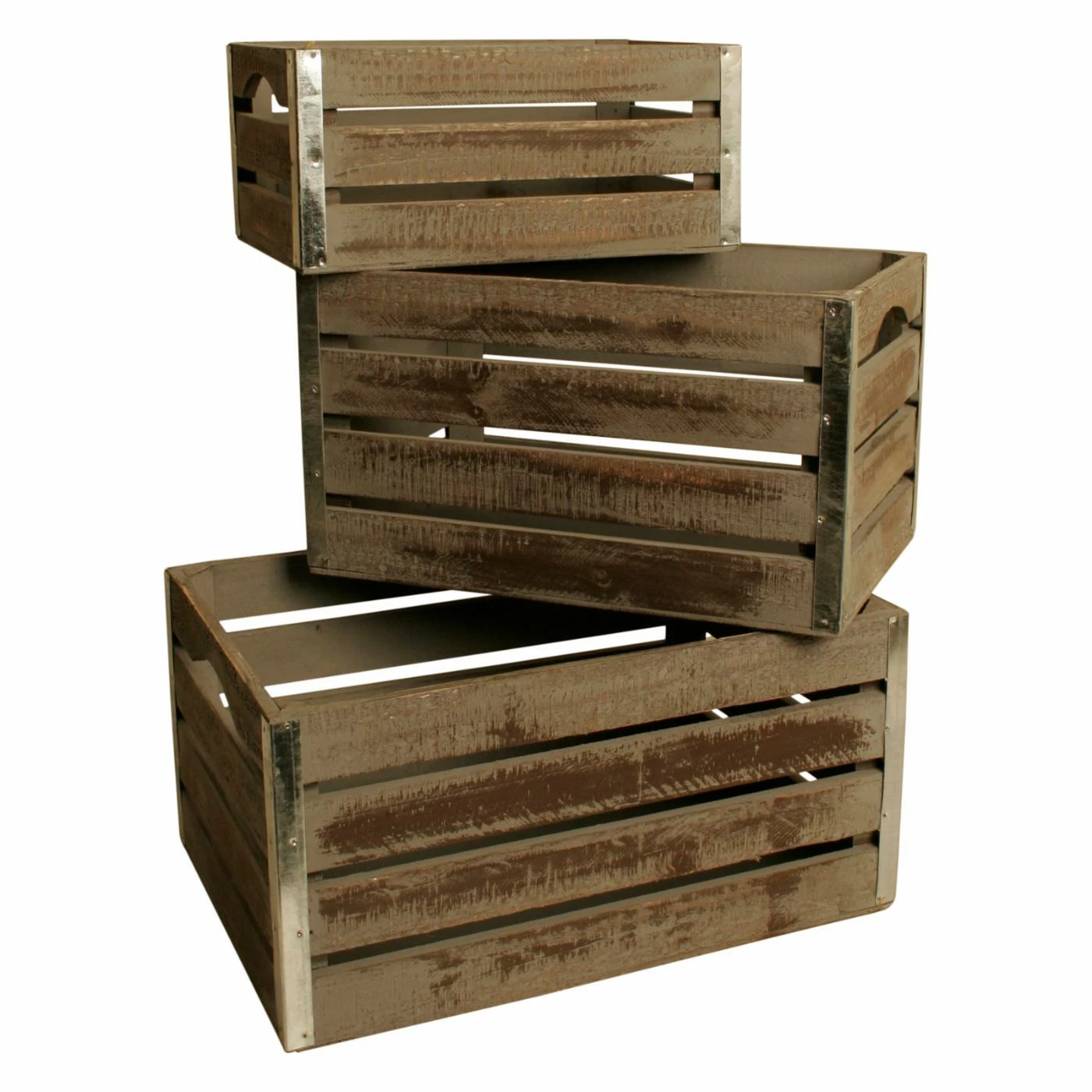 New β¨ Decorative Crates Wald Import Large Graywash Wood Crates - Set Of 3 π 1 New β¨ Decorative Crates Wald Import Large Graywash Wood Crates - Set Of 3 π