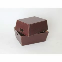 Outlet 🥰 Decorative Storage Baskets Wayborn Faux Leather Magazine Tray 🔥