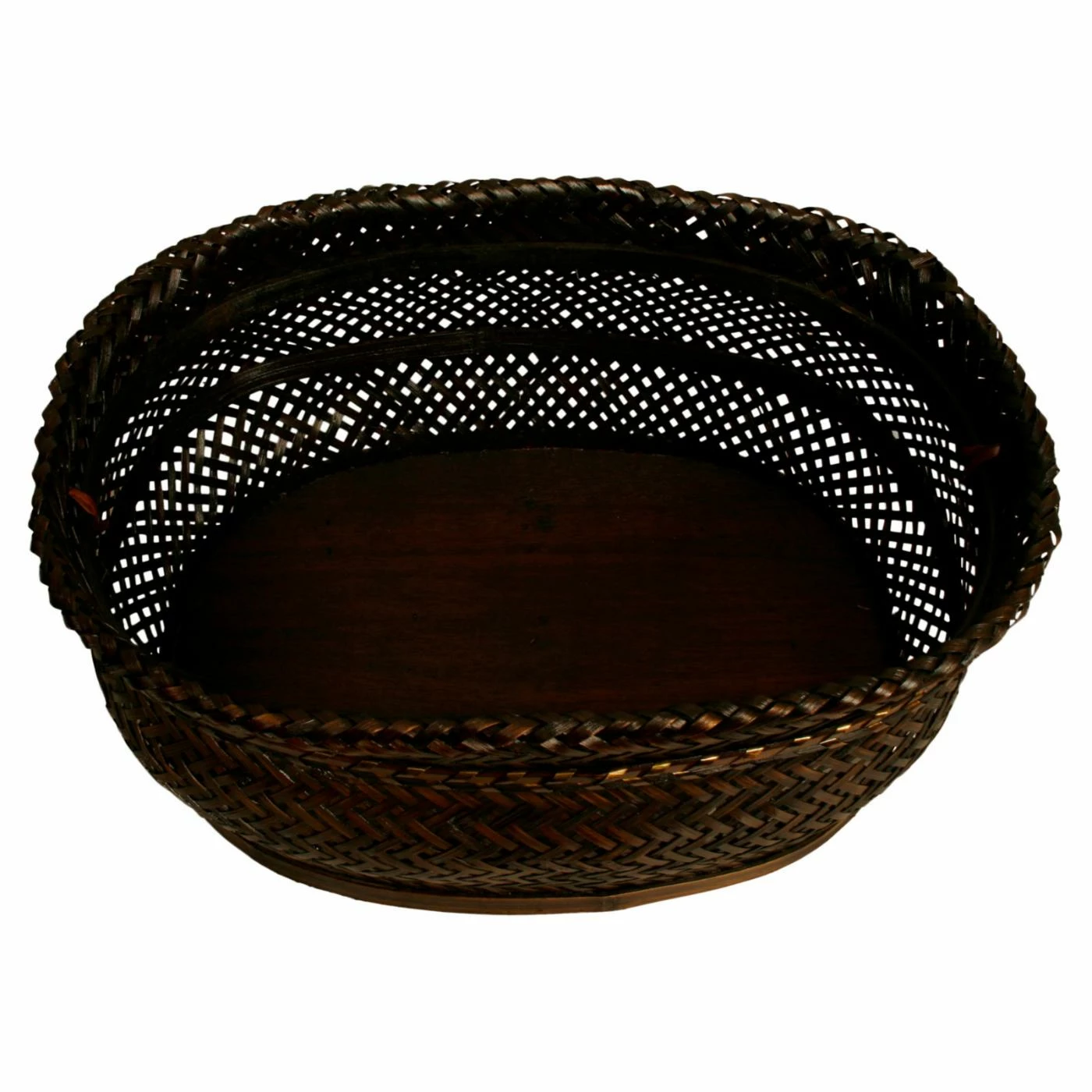 Top 10 ๐ Decorative Storage Baskets Wald Import Oval Bamboo Herringbone Weave Basket ๐ - Image 4